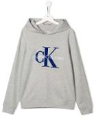 Calvin Klein Kids Logo Hoodie - Grey
