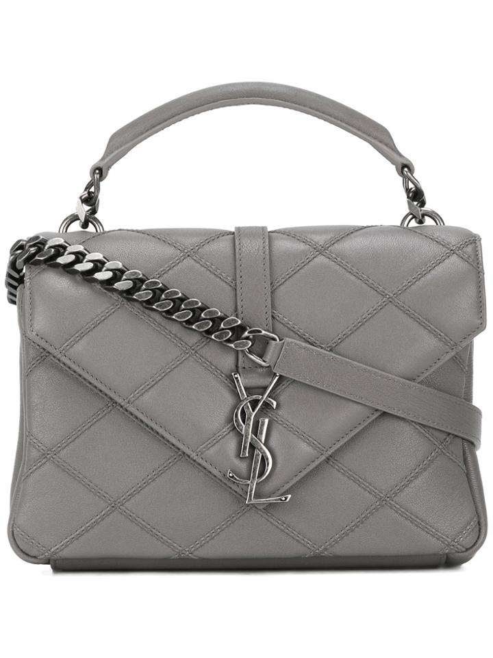 Saint Laurent Medium Saint Laurent Collège Bag - Grey