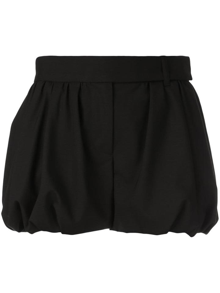 Vera Wang Gathered Hem Shorts - Black