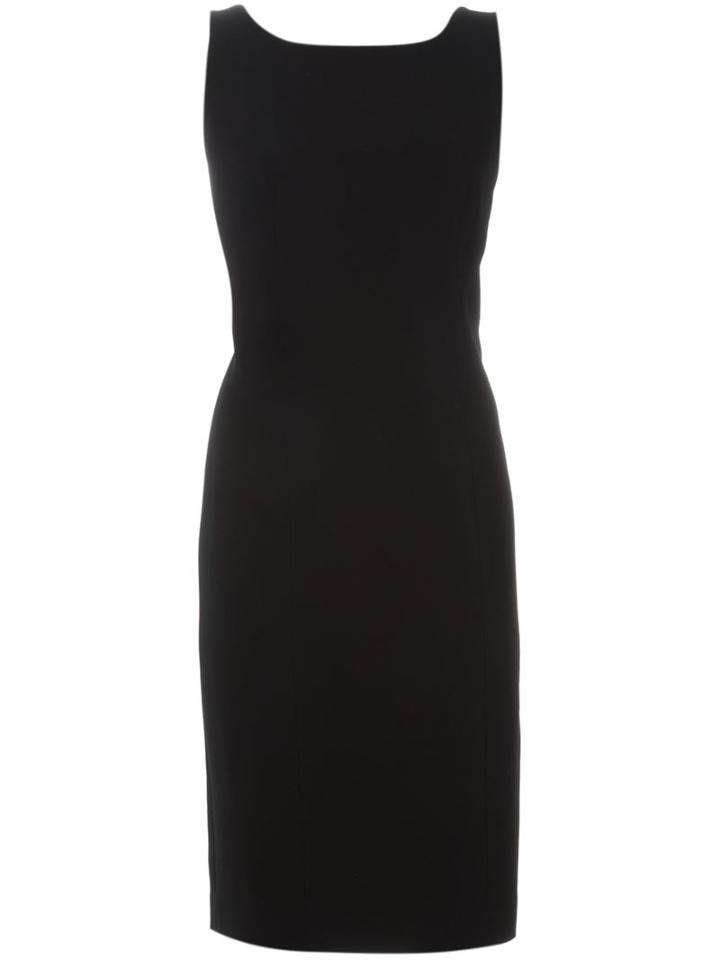 Capucci Open Back Sleeveless Dress, Women's, Size: 40, Black, Viscose/spandex/elastane/silk