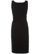 Capucci Open Back Sleeveless Dress, Women's, Size: 40, Black, Viscose/spandex/elastane/silk