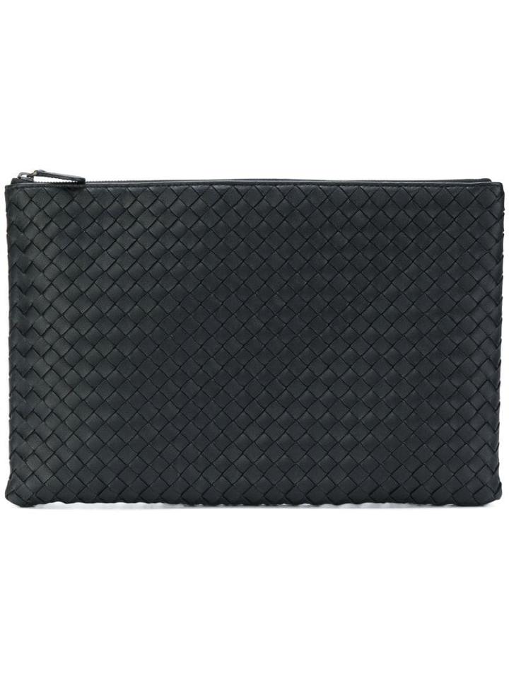 Bottega Veneta Nero Intrecciato Nappa Large Biletto - Black