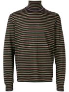 Lanvin Striped Turtleneck Jumper - Black