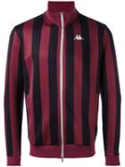 Kappa - Stripe Zipped Jacket - Men - Polyester - M, Red, Polyester