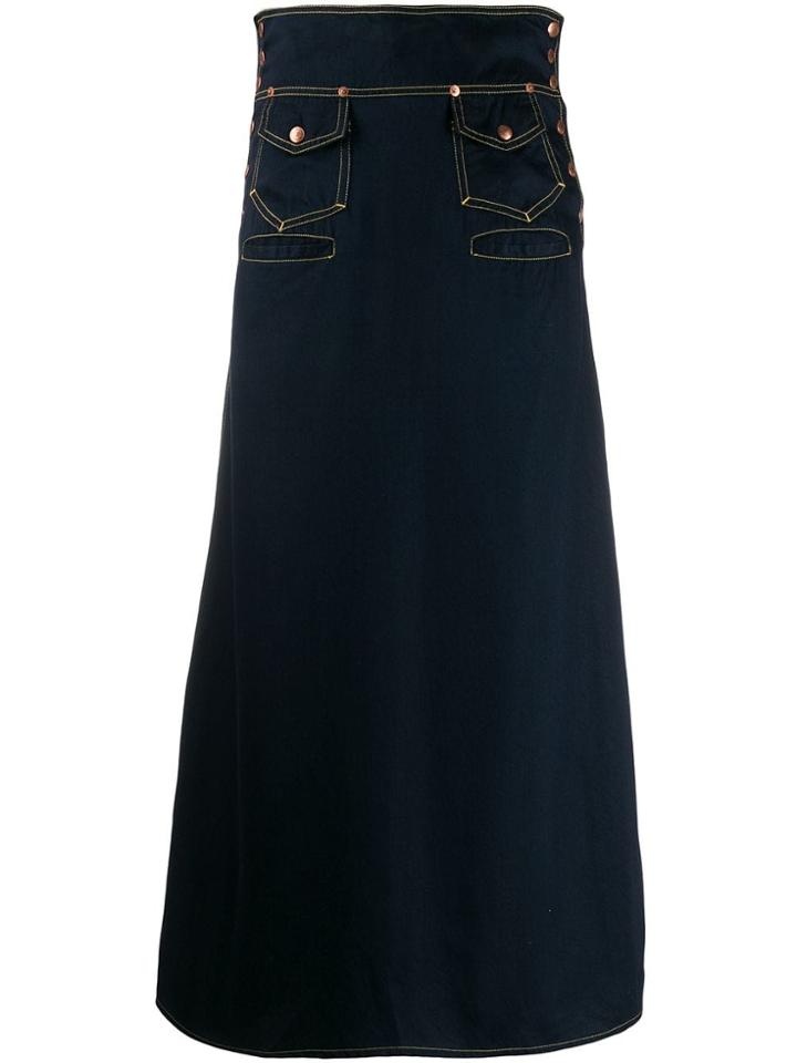 Jean Paul Gaultier Pre-owned Long Skirt - Blue