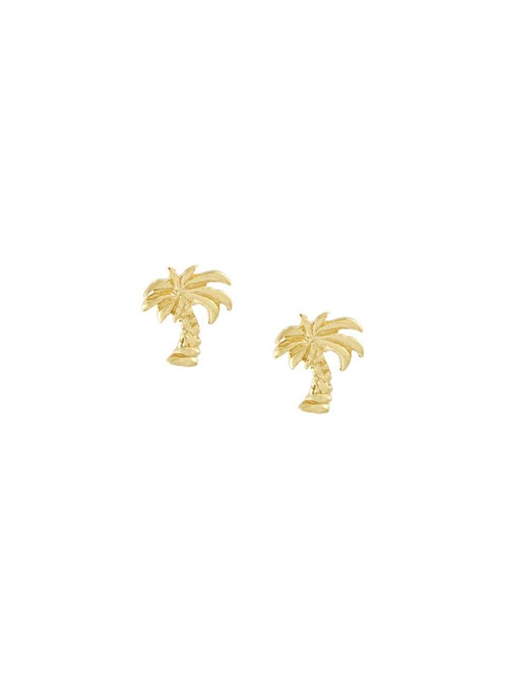 Carolina Bucci 18kt Gold Travel Lucky Charm Earrings - Metallic