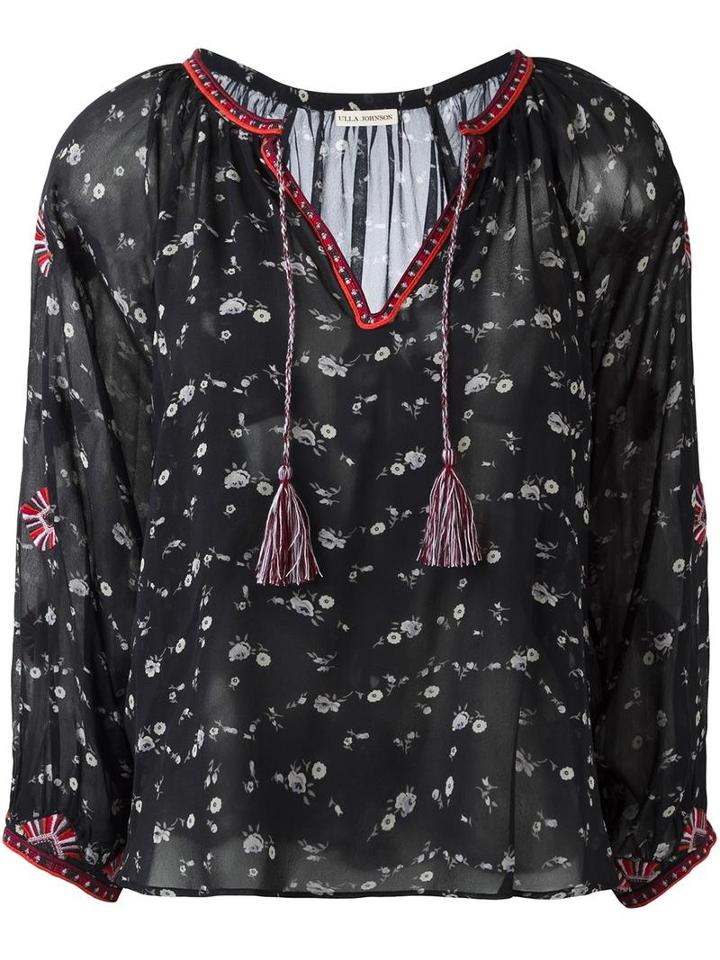 Ulla Johnson 'lida' Blouse, Women's, Size: 2, Black, Silk