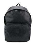Versace Jeans Logo Zipped Backpack - Black