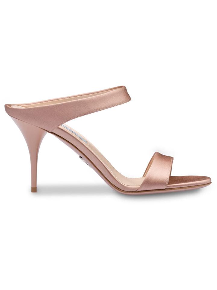 Prada Satin Sandals - F0a48 Nude Beige