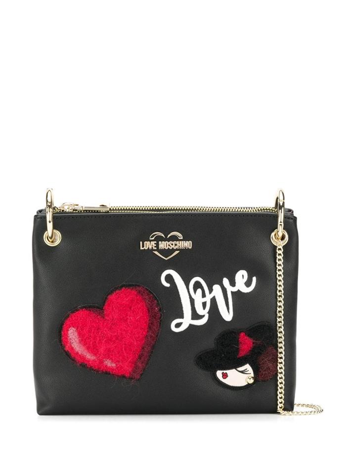 Love Moschino Love Clutch Bag - Black