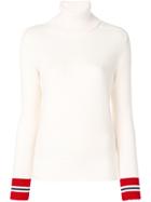 Moncler Roll-neck Knitted Sweater - White