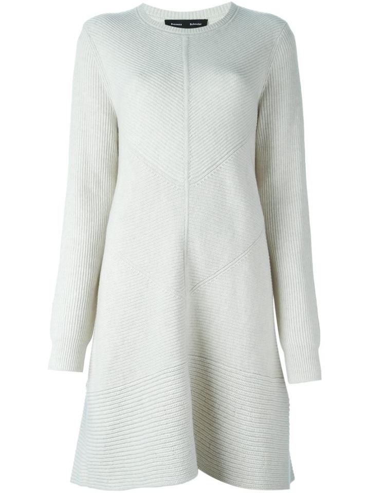 Proenza Schouler Ribbed Knit Sweater Dress