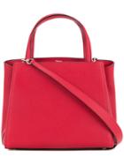 Valextra - Small Tote - Women - Calf Leather - One Size, Red, Calf Leather