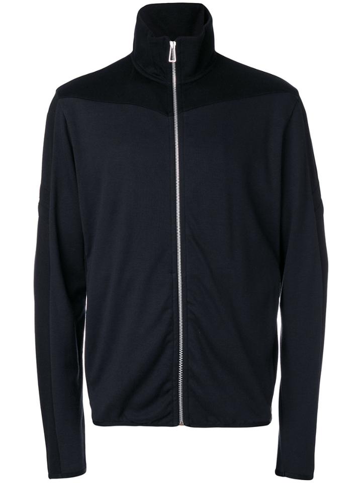 Ps By Paul Smith Panelled Zip Cardigan - Black