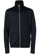 Ps By Paul Smith Panelled Zip Cardigan - Black