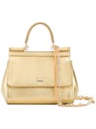 Dolce & Gabbana Small Sicily Shoulder Bag - Metallic