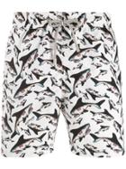 Mc2 Saint Barth Gustavia Printed Swim Shorts - White