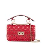 Valentino Small Red Leather Rockstud Spike Bag
