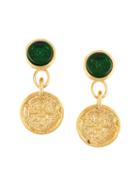 Chanel Vintage '95a Gripoix' Dangly Clip-on Earrings