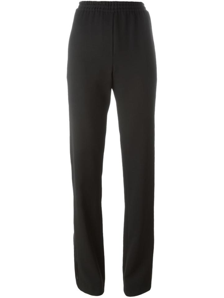 Givenchy Slit Detail Trousers, Women's, Size: 36, Black, Silk/cotton/wool