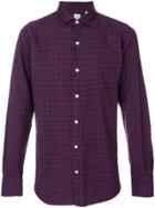 Finamore 1925 Napoli Checked Shirt - Pink & Purple
