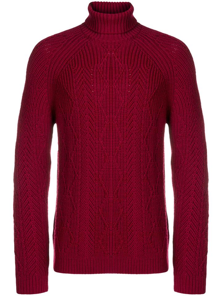 Etro Cable Knit Sweater - Pink & Purple