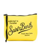 Mc2 Saint Barth Kids Beachwear Pouch Bag, Girl's, Yellow/orange