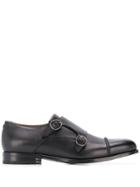 Ermenegildo Zegna Leather Monk-strap Shoes - Black