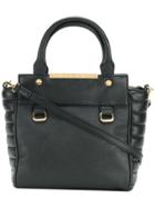 Versace Jeans Quilted Top Handle Bag - Black