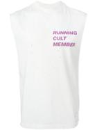 Satisfy Cult Moth Eaten Muscle Tank, Men's, Size: 2, White, Cotton
