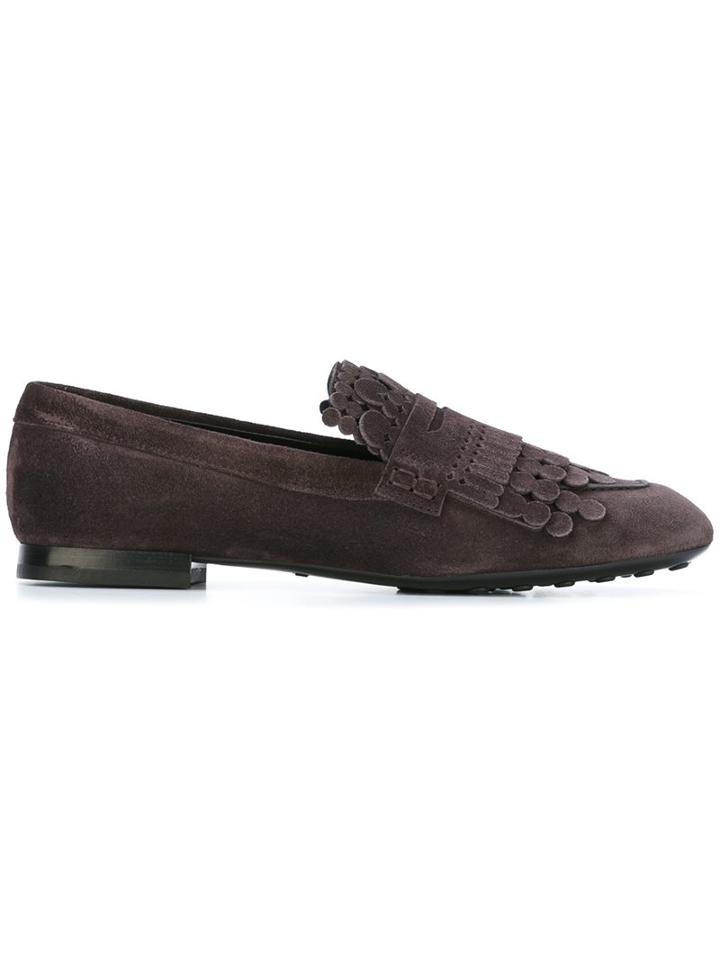 Tod's Round Fringe Loafers