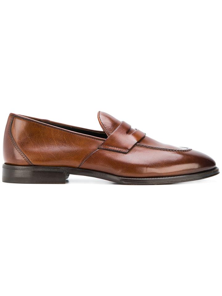 Henderson Baracco Classic Slip-on Loafers - Brown