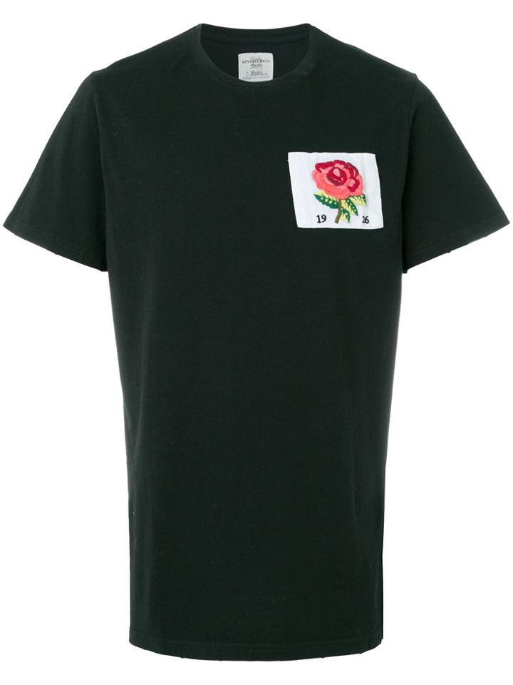 Kent & Curwen Rose Patch T-shirt - Black