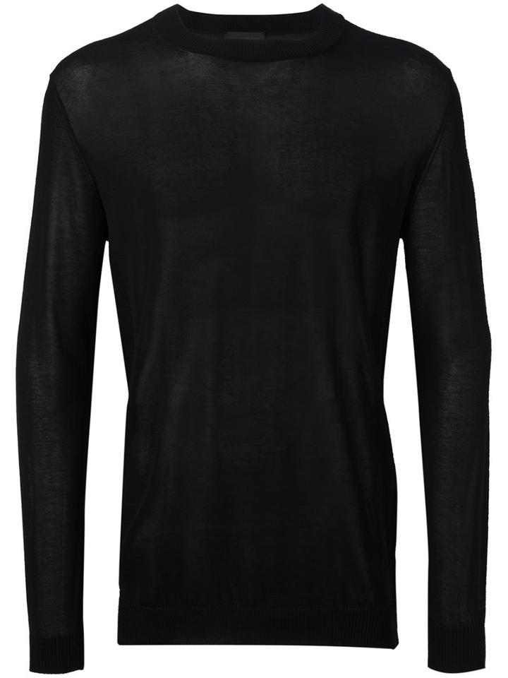 Diesel Black Gold Fine Knit Jumper, Men's, Size: Large, Cotton/viscose