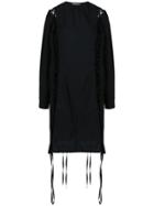 Damir Doma Lace-up Shirt Dress - Black