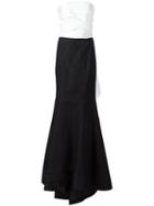 Carolina Herrera Draped Fishtail Gown