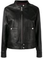A.p.c. Zipped Biker Jacket - Black