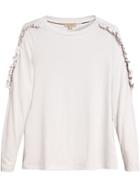 Burberry Ruffle Detail Top - White