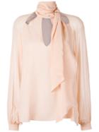 Giuliana Romanno Silk Shirt, Women's, Size: 40, Beige, Silk