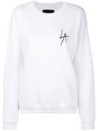 Local Authority Embroidered Logo Sweatshirt - White