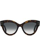 Fendi Eyewear Oversized Cat Eye Sunglasses - Brown