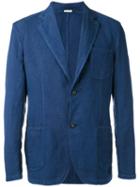 Massimo Alba - Classic Blazer - Men - Cotton/linen/flax - 52, Blue, Cotton/linen/flax
