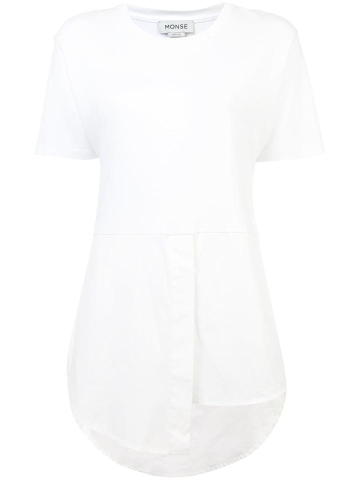 Monse Asymmetric Hem T-shirt - White