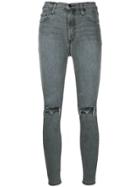 Nobody Denim Silvery Siren Skinny Ankle Jeans - Grey