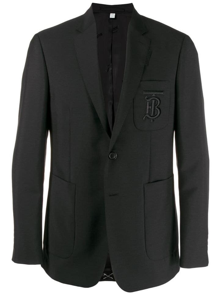 Burberry Embroidered Monogram Jacket - Black