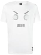 Fendi No Words T-shirt, Men's, Size: 54, White, Cotton/crystal