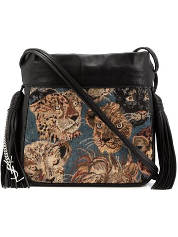 Saint Laurent 'helena' Bucket Bag - Black