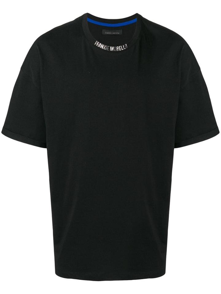 Frankie Morello Logo Crew Neck T-shirt - Black