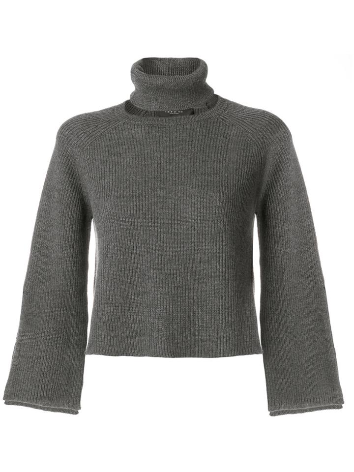 Federica Tosi Separate Roll Neck Jumper - Grey