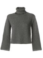 Federica Tosi Separate Roll Neck Jumper - Grey